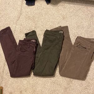 Lot of 3 American Eagle stretch Jeggings size 6